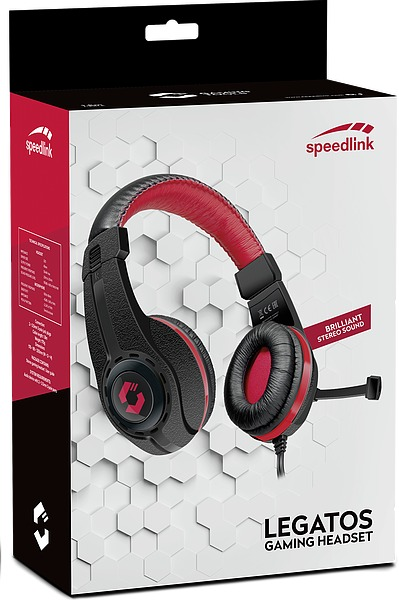 SPEEDLINK LEGATOS, Over-ear Gaming Headset Schwarz/Rot