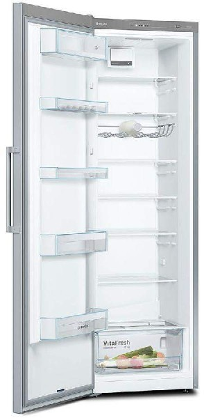 Frigorífico una puerta - Bosch KSV36VI3P, 346 L, 186 cm, Clase A++, Inox antihuellas