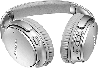 Auriculares inalámbricos - Bose QUIETCOMFORT 35 II, Bluetooth, Cancelación ruido, Micrófono, Plata