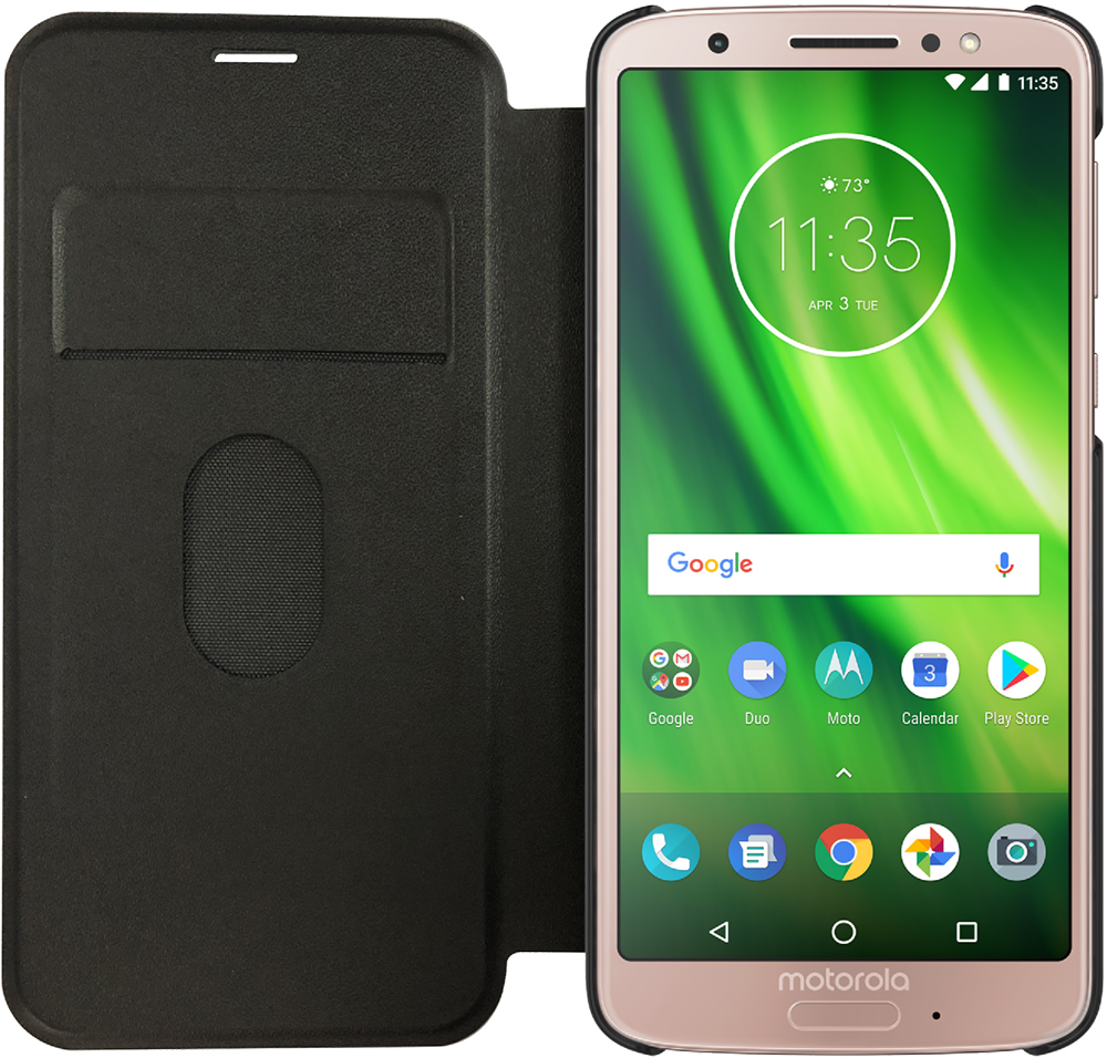 MOTOROLA Moto G6 Plus Flipcover Grijs afbeelding