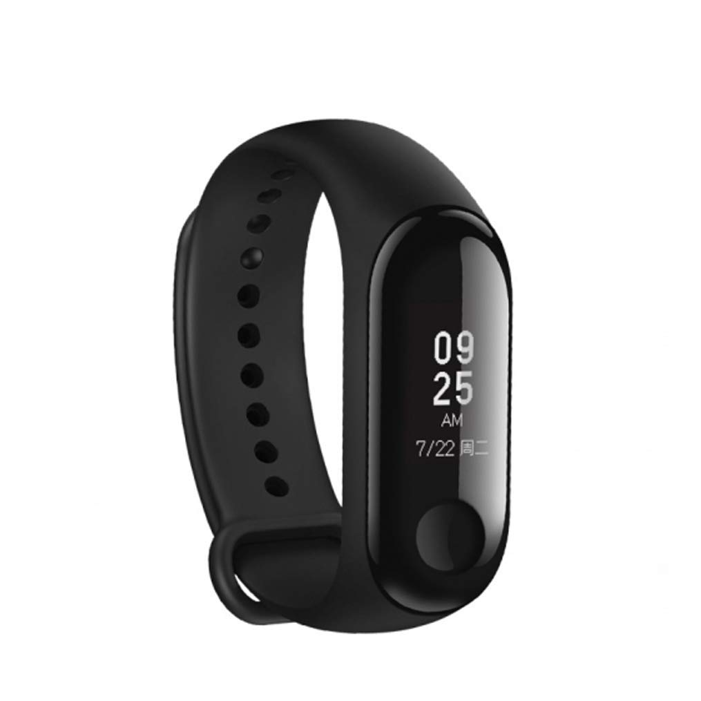 Pulsera de actividad - Xiaomi Mi Band 3, OLED, Pulsómetro, Sensor frecuencia cardíaca, Negro