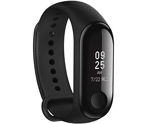 Pulsera de actividad - Xiaomi Mi Band 3, OLED, Pulsómetro, Sensor frecuencia cardíaca, Negro