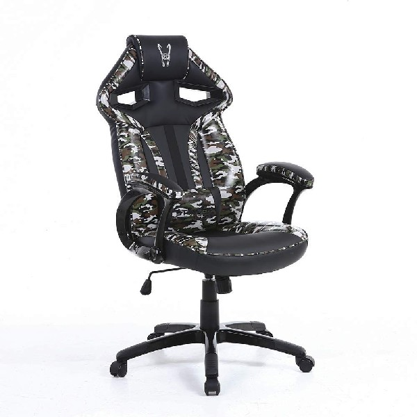 Silla gaming - Stinger Station Army Green, Reposacabezas acolchado, Altura ajustable
