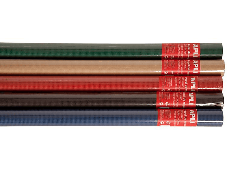 Papel de regalo - Apli 13644 Kraft Color, 2X0,70, 1 rollo, Color aleatorio