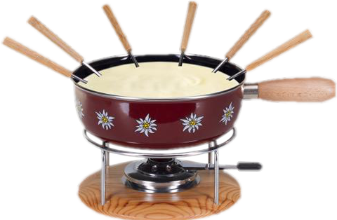 NOUVEL Set à fondue au fromage - Set à fondue au fromage (Marron)