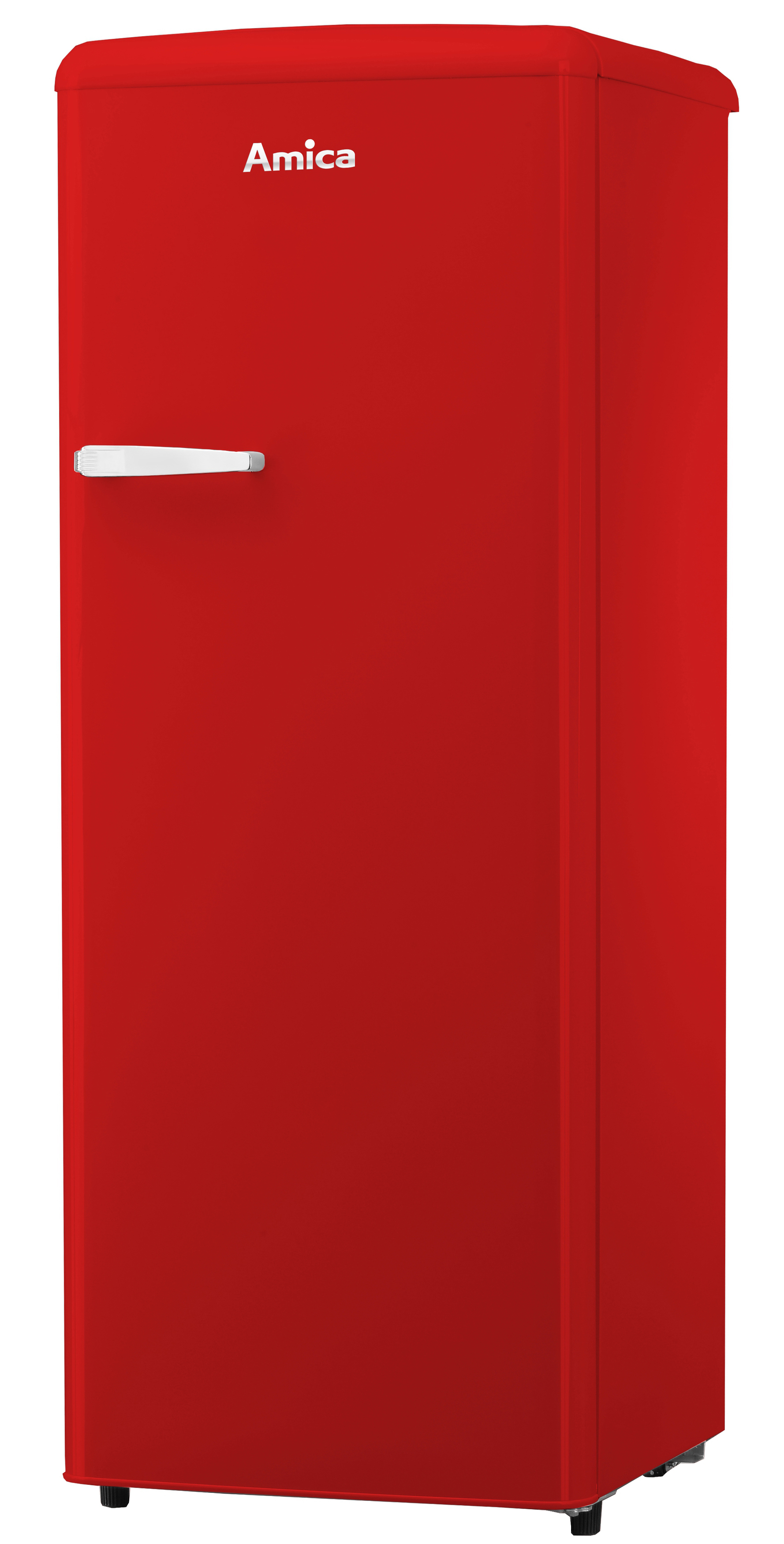 AMICA VKSR 354 150 R (F, Retro mm 1440 Edition hoch, Rot) Kühlschrank