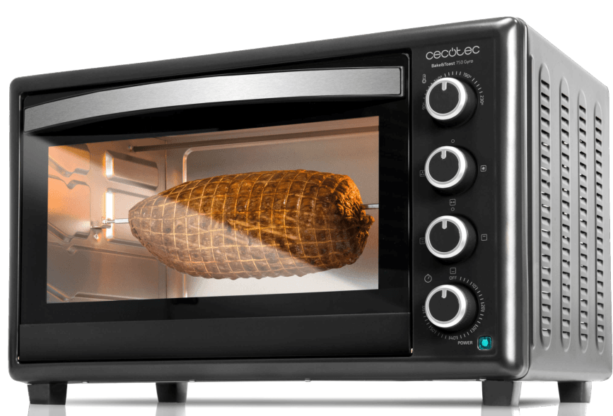 Mini horno - Cecotec Bake & Toast 750 Gyro, 46 l, 2000W, con Luz, Rustidor y Convección