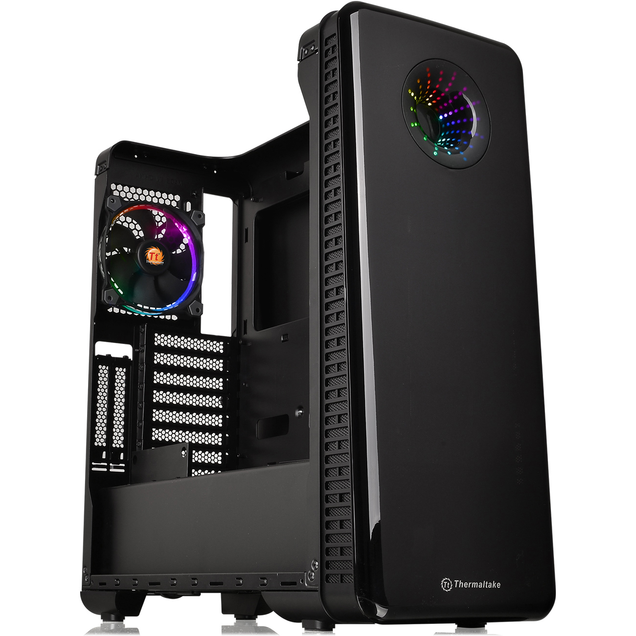 THERMALTAKE VIEW 28 RGB RIING EDITION PC-Gehäuse, Schwarz 