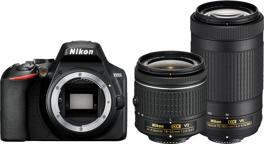 NIKON D3500 AF-P DX 18-55 VR + AF-P 70-300 VR