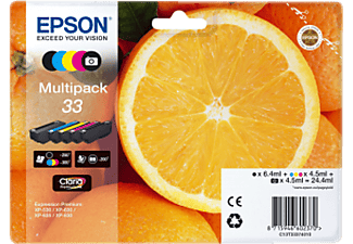 EPSON 33 Multipack -  (Noir/ Noir photo/ Cyan/ Magente/ Jaune)