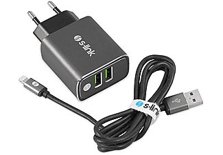 S-LINK SWAPP SW-EHL32M 2 USB, 3.1A Metal Ev Şarj Cihazı