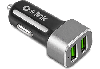 S-LINK SWAPP SW-AHC36M 2 USB, 3.1A Metal Araç Şarj Cihazı