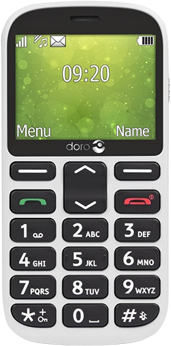 DORO 1360 DualSIM fehér nyomógombos kártyafüggetlen mobiltelefon