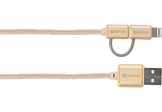 SKROSS 2.700250 - Câble de charge et synchronisation (Or)