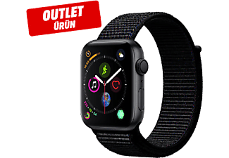 APPLE Watch S4 GPS, 44mm Uzay Grisi Alüminyum Kasa  Siyah Spor Loop Outlet 1186172