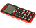 EVOLVEO EasyPhone EP-500 piros nyomógombos kártyafüggetlen mobiltelefon