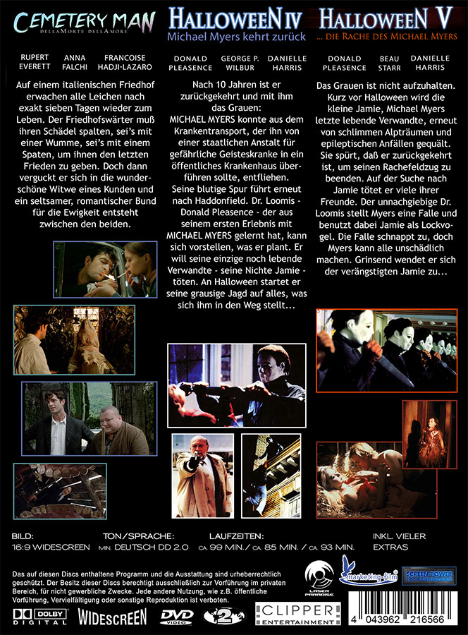HALLOWEEN COLLECTION - 3 DVDS IM SCHUBER DVD
