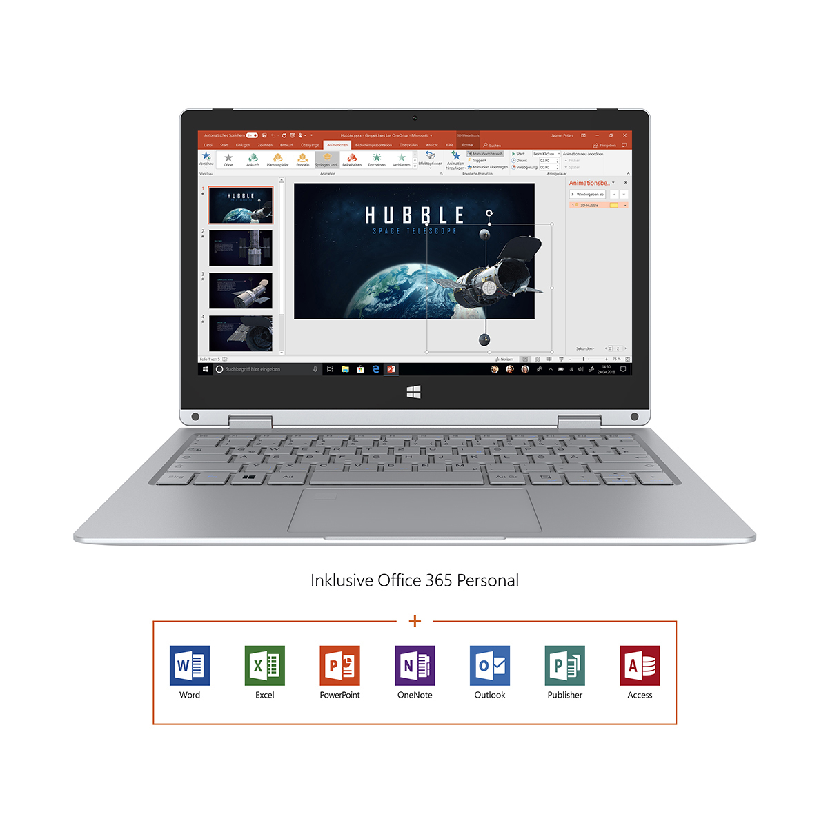 TREKSTOR PRIMEBOOK C11B-CO  - 11,6 Zoll - Intel® Celeron® N3350 - 4 GB - 64 GB - Intel® HD 500 - Windows 10 Home S-Modus (32 Bit)