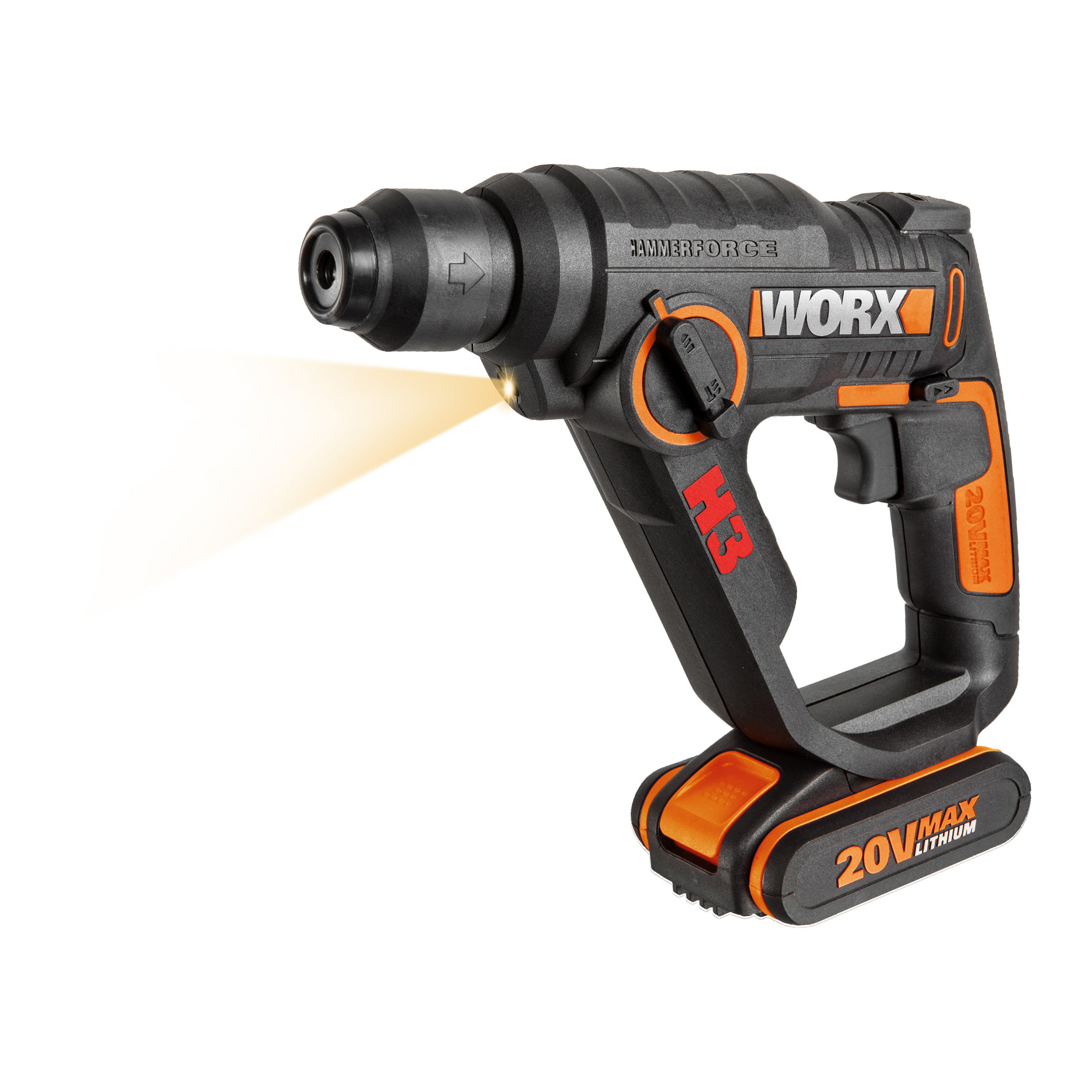 WORX WX390.1 SDS-plus Akku-Bohrhammer