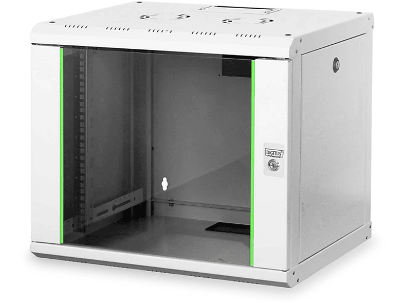 DIGITUS 19 Zoll Serverschrank 9HE (DN-19-09U) grau; Wandgehäuse für Server - Netzwerkkomponenten----Wandgehäuse für Server - Netzwerkkomponenten