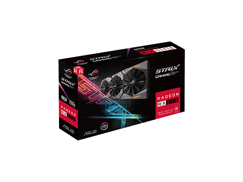 ASUS Radeon ROG Strix RX590 8 GB (90YV0CF0-M0NA00) (AMD, Grafikkarte ...