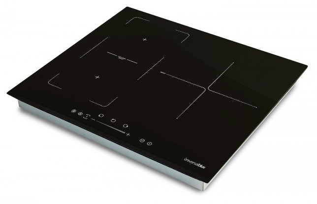 Encimera - Universal Blue UIFLEXIBLE6500-18, Vitrocerámica, Eléctrica, Inducción, 3 zonas, 28 cm, Negro