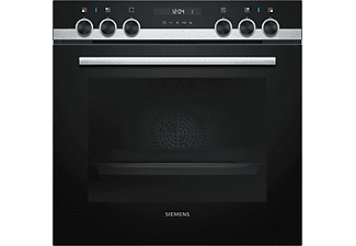 SIEMENS HE557GBS1C BLACK/INOX - Fornello/Forno (Acciaio inox, Nero)