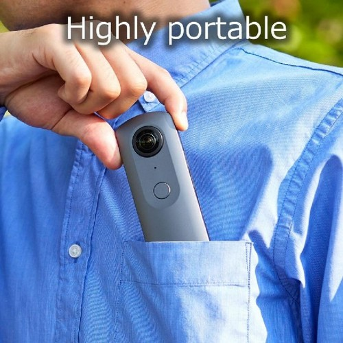 Videocámara 360º - Ricoh Theta V, 4K, 30 fps, 19 GB, WiFi, Bluetooth, Negro