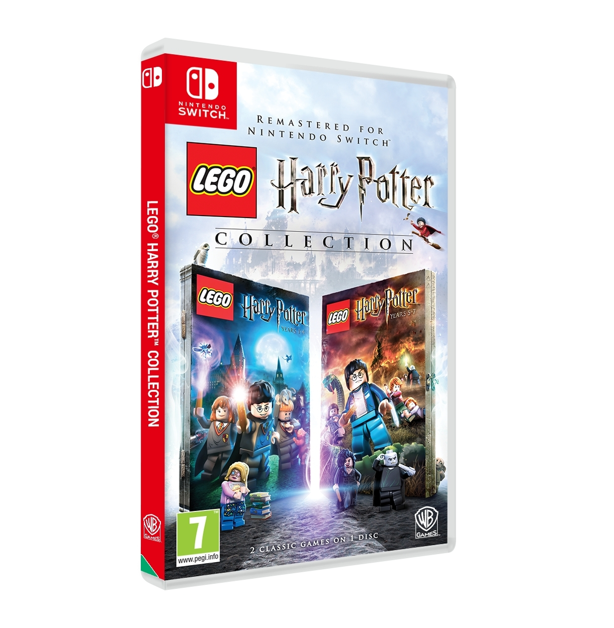 Lego Harry Potter Collection game case, schuine weergave.