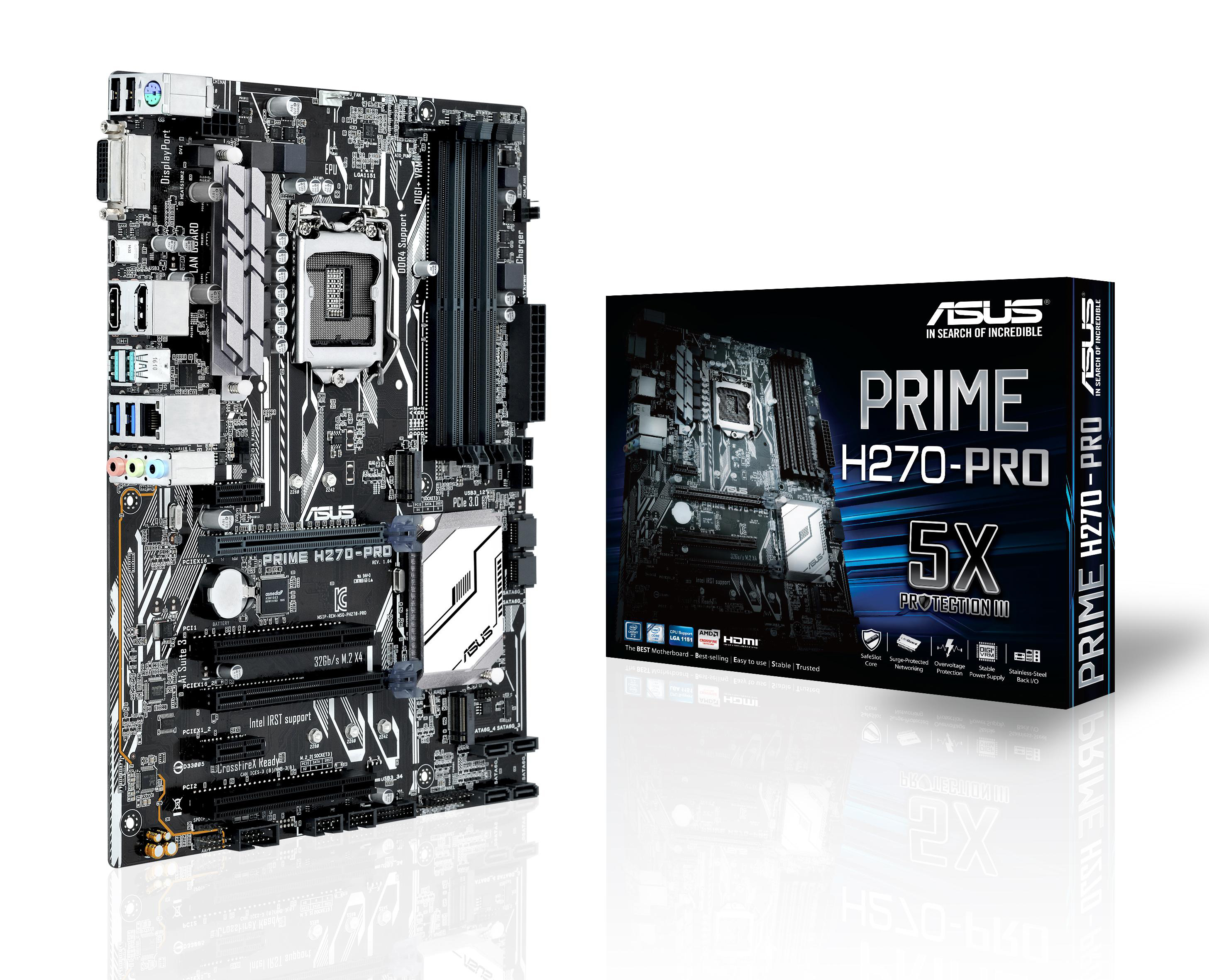 ASUS Prime H270 Pro Mainboard Schwarz