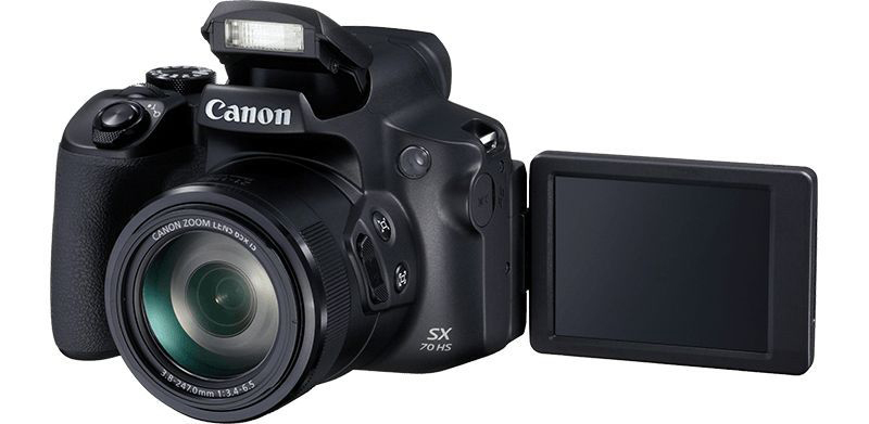 CANON PowerShot SX70 HS Bridgekamera Schwarz, 65fach opt. Zoom