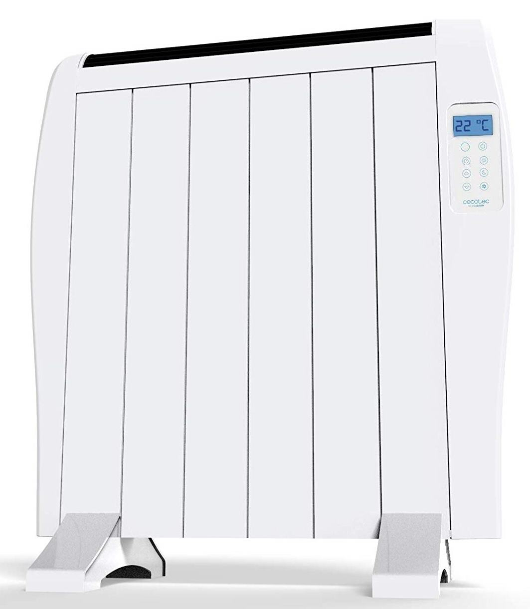 Emisor térmico - Cecotec Ready Warm 1200 Thermal, 6 elementos, 900 W, Pantalla LCD, Mando, Blanco