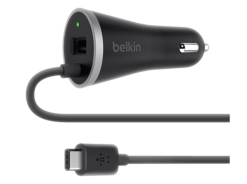 BELKIN USB-C-autolader met USB-A poort (F7U006BT04-BLK)