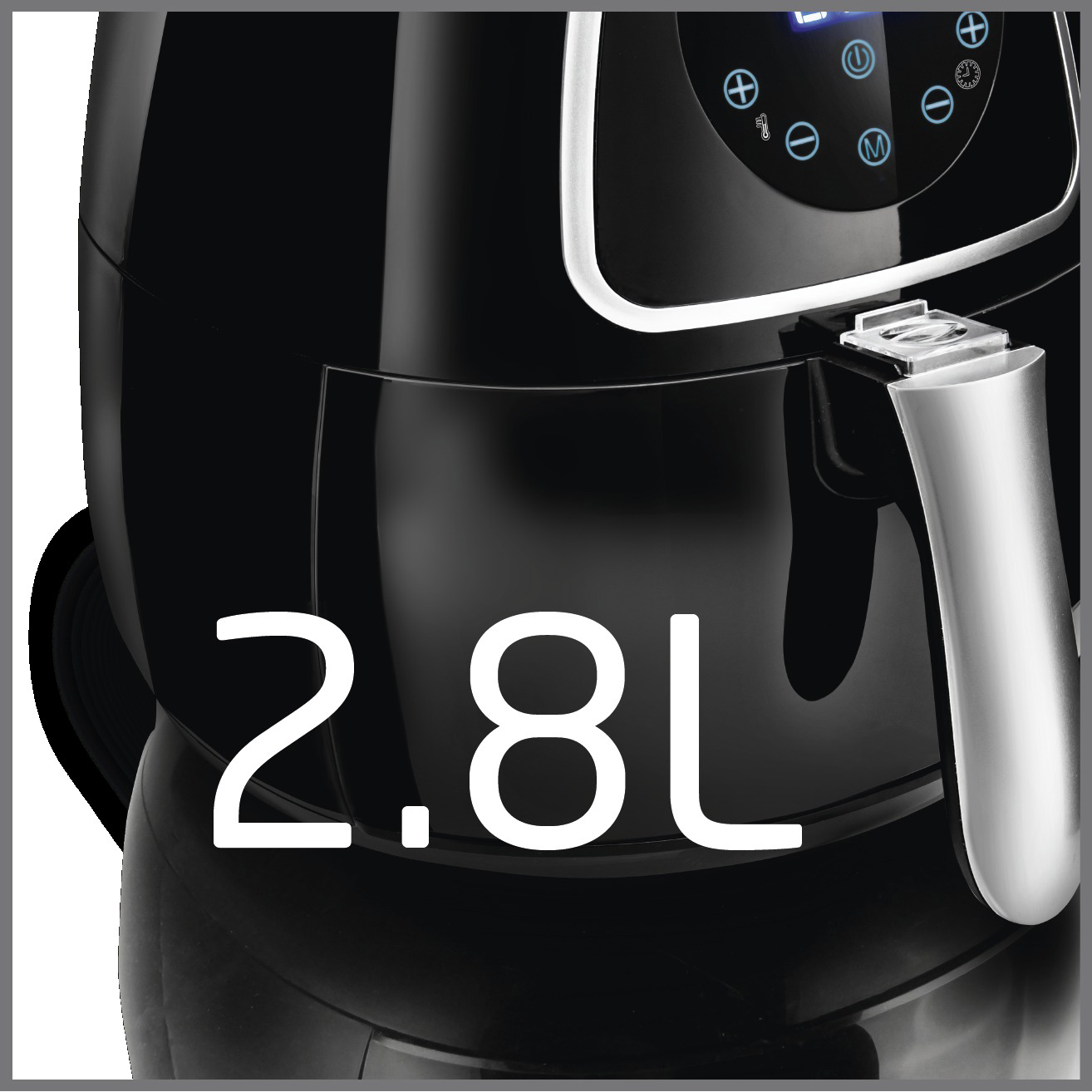 KOENIC KAF 4110 B Heißluftfritteuse 1300 Watt Schwarz