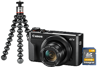 CANON Powershot G7 X Mark II vlogg kit (minneskort 32 GB + gorillapod) - Svart