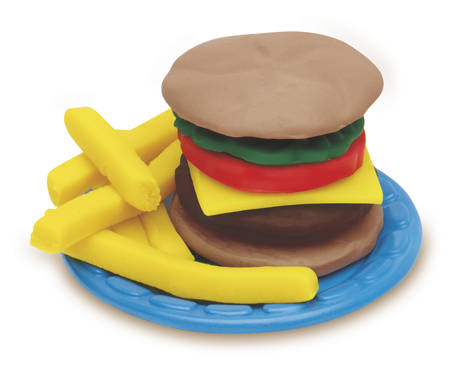 PLAY-DOH Play-Doh Burger Party Knete, Mehrfarbig