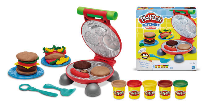 PLAY-DOH Play-Doh Burger Party Knete, Mehrfarbig