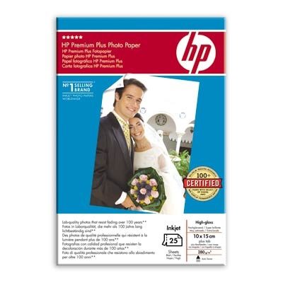 Papel Foto Todos Formatos - HP, Q 8027 A-PHOTO-PAPER 10X15 25 H 280 G
