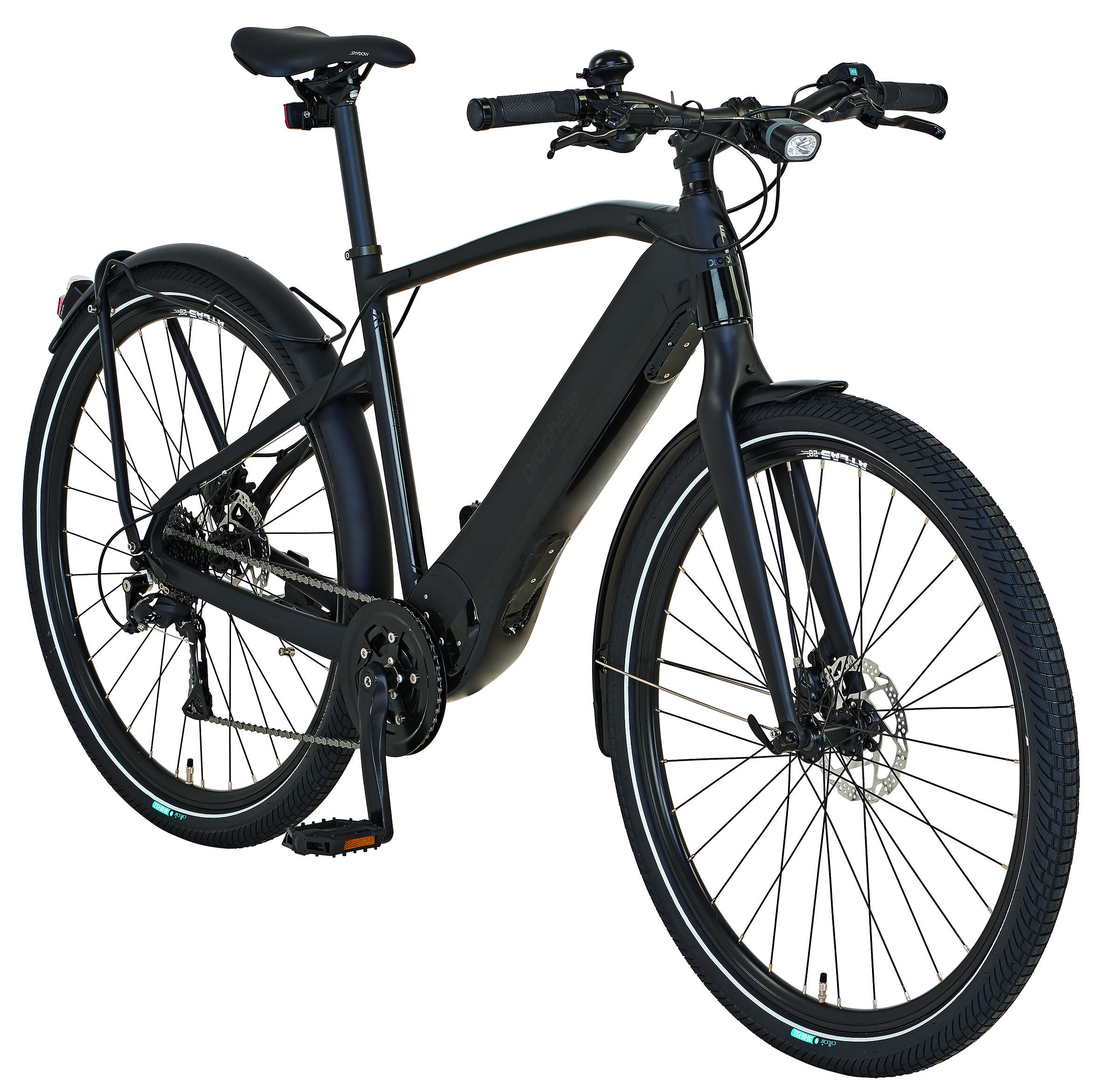 PROPHETE GENIESSER e3.0 Trekkingrad (Laufradgröße: 28 Zoll, Rahmenhöhe: 50 cm, Herren-Rad, 403 Wh, Schwarz)