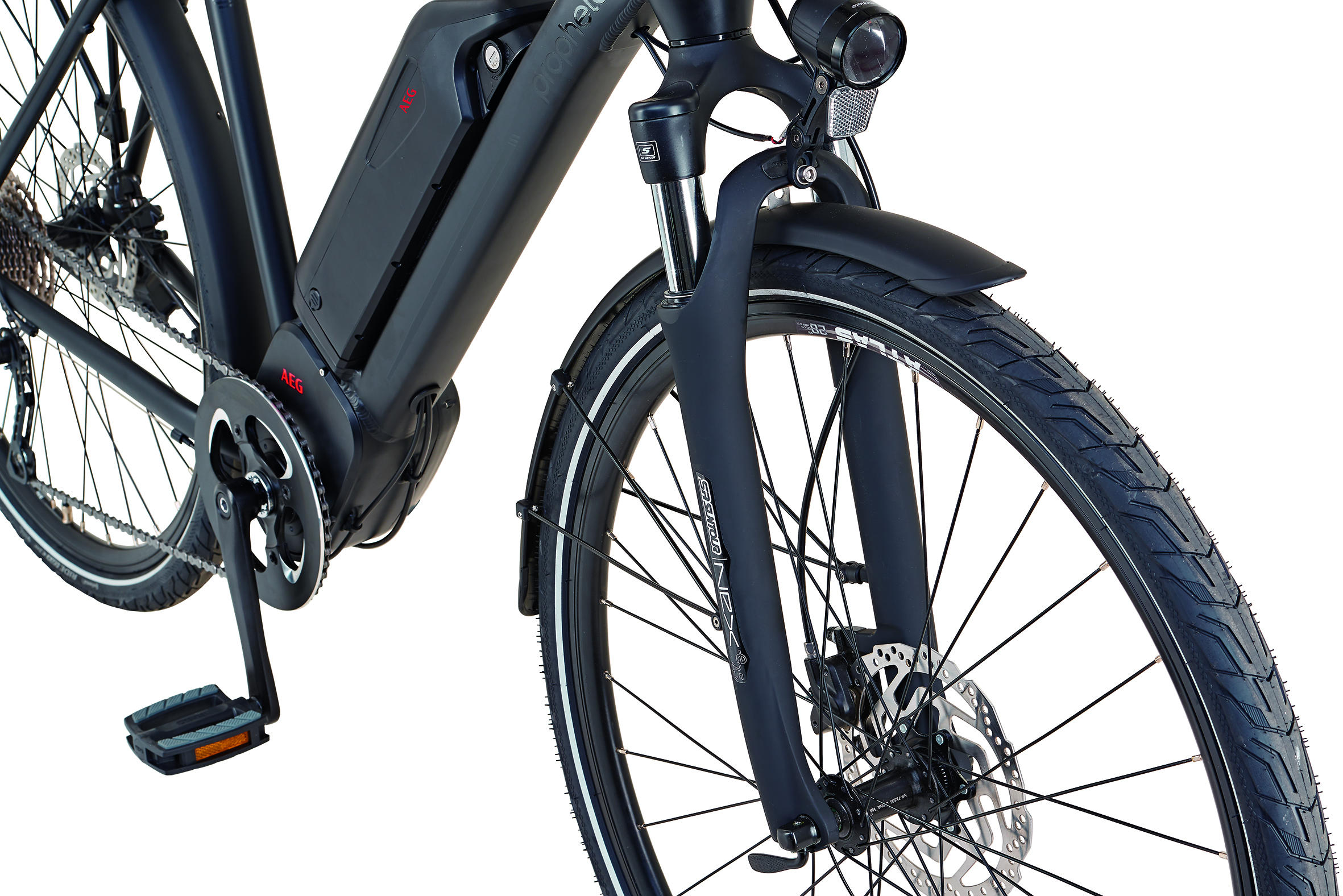 PROPHETE ENTDECKER Sport Damen Trekkingrad (Laufradgröße: 28 Zoll, Rahmenhöhe: 52 cm, Damen-Rad, 576 Wh, Schwarz)