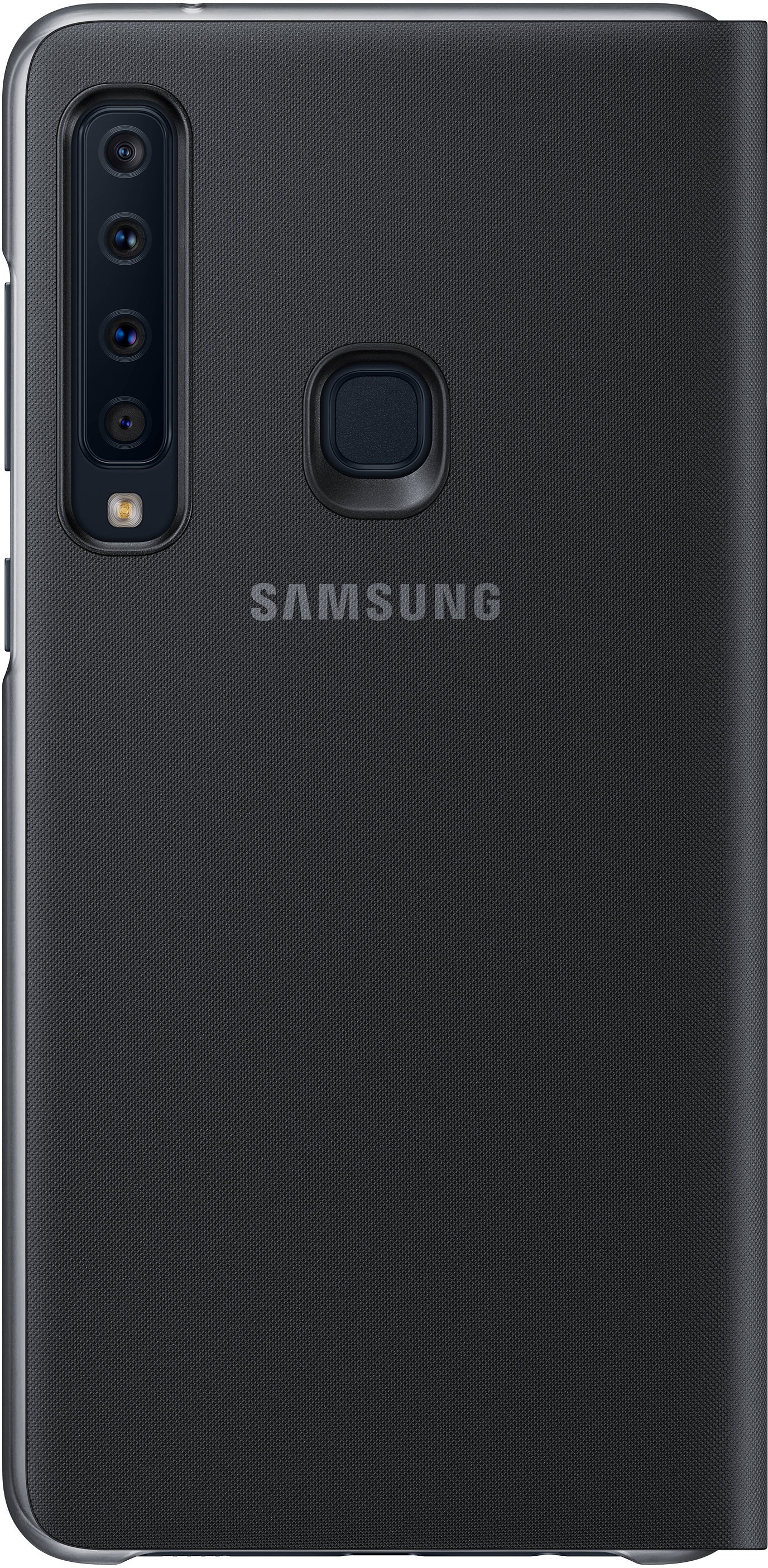 SAMSUNG Flip Cover mit Visitenkartenfach, Bookcover, Samsung, Galaxy A9, Schwarz