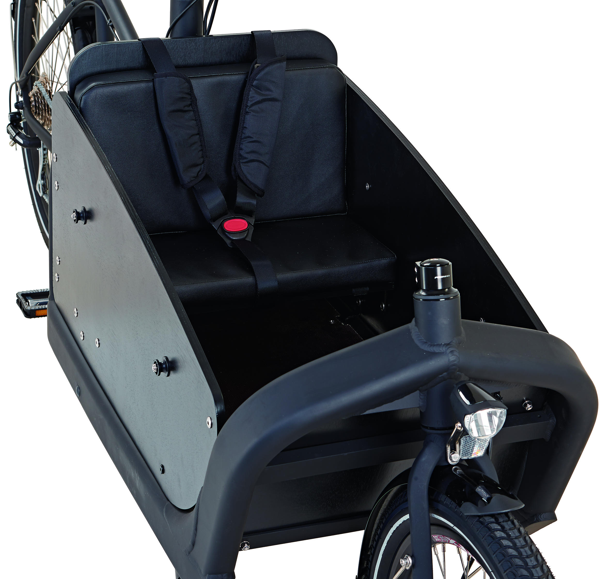PROPHETE CARGO 2.0 Lastenrad (Laufradgröße: 26 Zoll, Rahmenhöhe: 48 cm, Unisex-Rad, 576 Wh, Schwarz/Schwarz Matt)