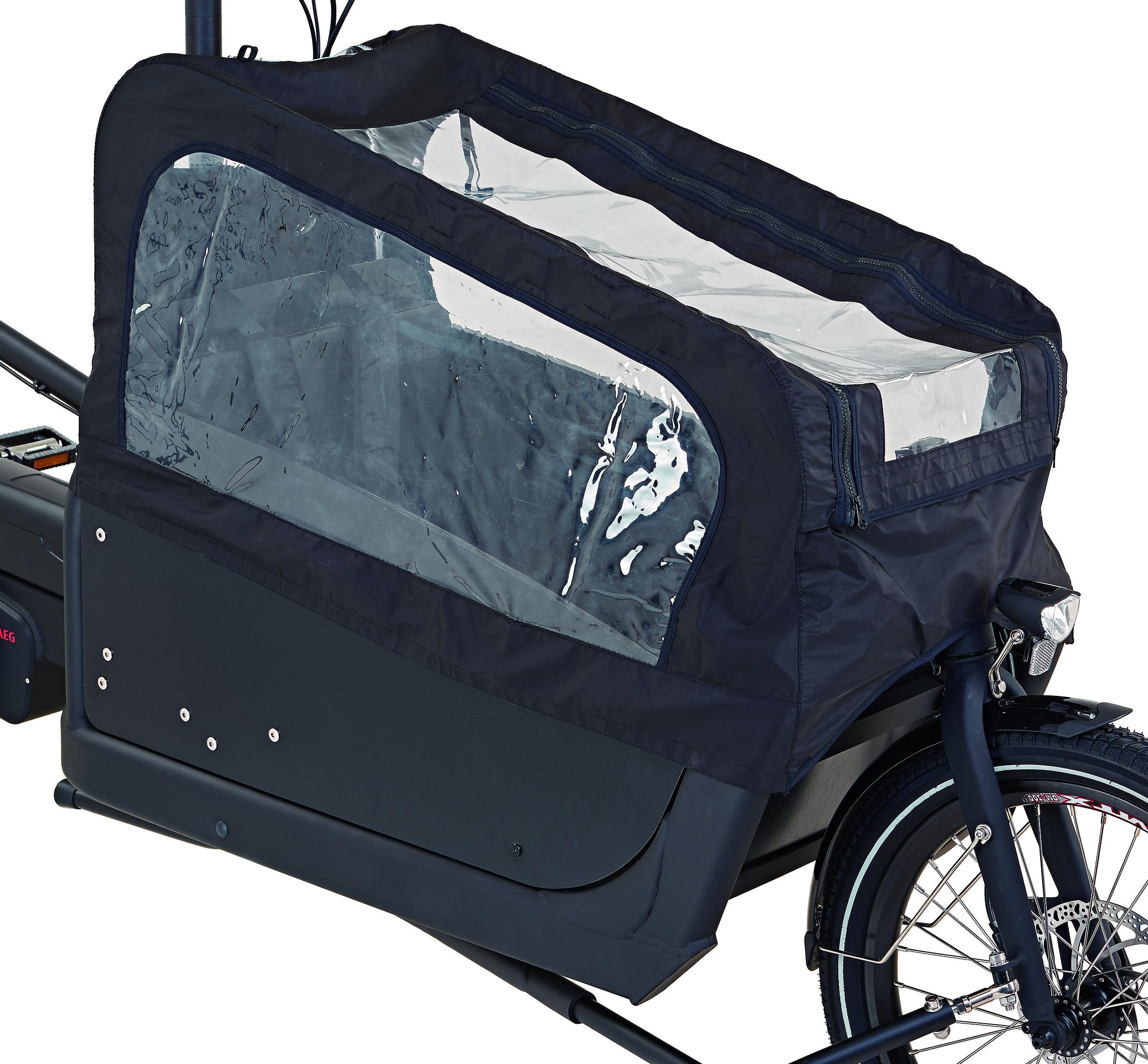 PROPHETE CARGO 2.0 Lastenrad (Laufradgröße: 26 Zoll, Rahmenhöhe: 48 cm, Unisex-Rad, 576 Wh, Schwarz/Schwarz Matt)