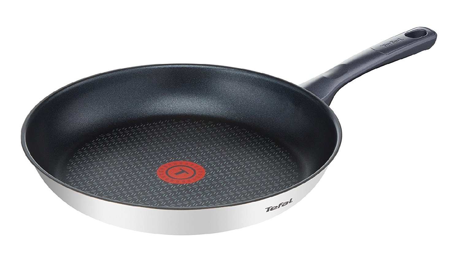 Tefal Daily Cook baja de 28 cm con revestimiento resistente duradero y seguro thermosignal mango ergonómico antiquemaduras apta para todo tipo cocinas sin pfoa plomo ni cadmio antiadherente acero inoxidable titanium g7130614 cacerola