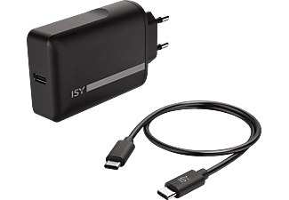 ISY IAC 4510 - Adaptateur secteur pour ordinateur portable (Noir)