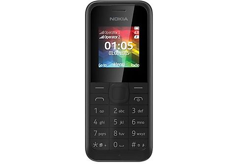 Móvil  Nokia 105 DS, 1.8, 32 GB, 4 MB RAM, Negro