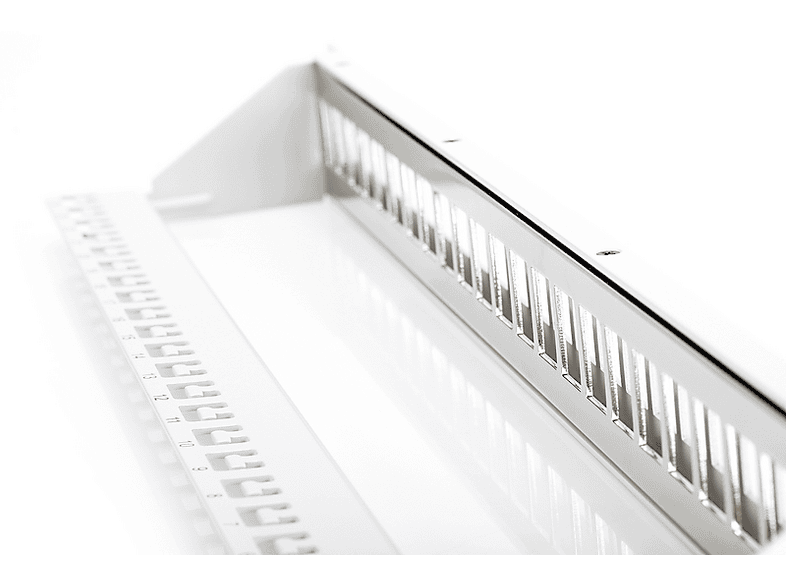 DIGITUS Modulares Patch Panel, geschirmt 24-Port, blank, 1HE, grau; Serverrack-Zubehör----Serverrack-Zubehör — Foto 2 von 2