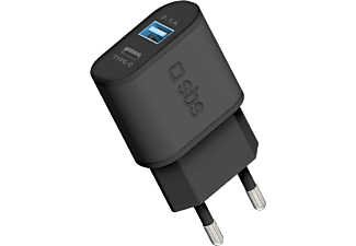 SBS Reiseladegerät - Wall Charger (Schwarz)