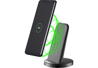 CELLULARLINE Wireless Fast Charger Stand - Caricabatterie wireless (Nero)