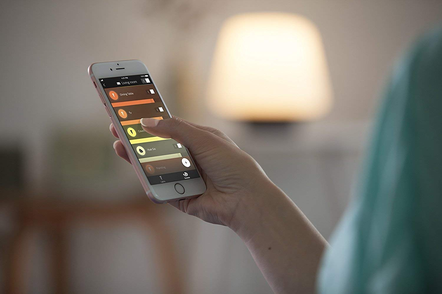 Bombilla inteligente LED - Philips Hue White ambiance de casquillo gordo E27. Luz blanca.